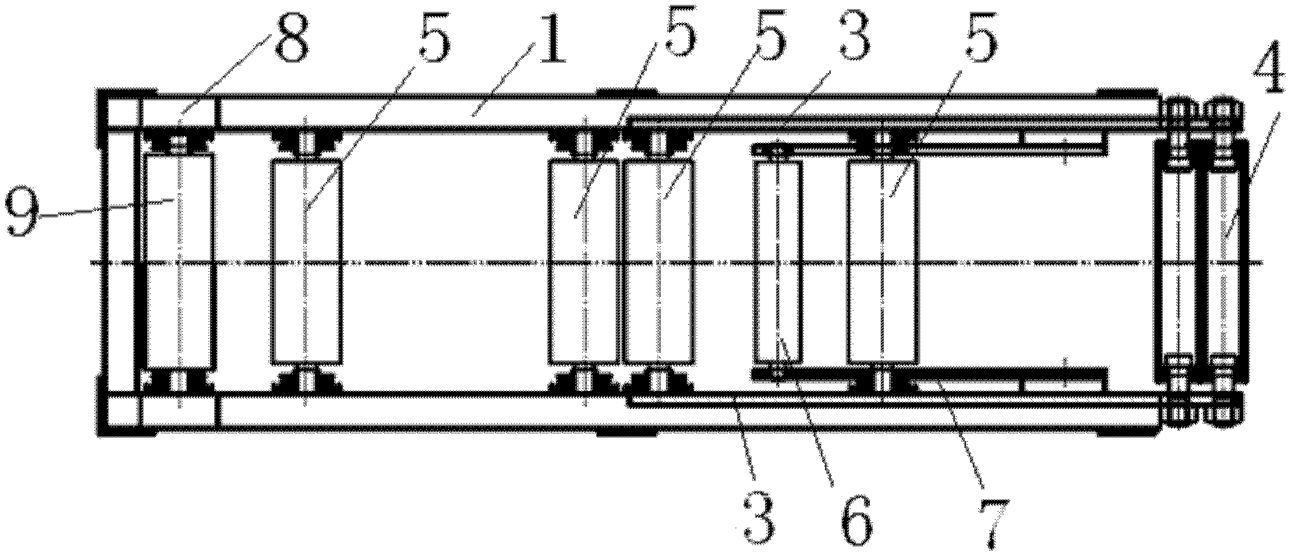 Tension device for weaving carbon fibers