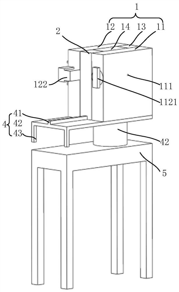 Storage test device for neutron scattering test sample