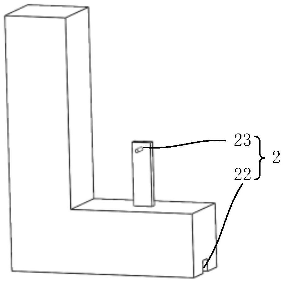 Storage test device for neutron scattering test sample