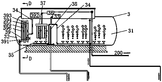 Active denitrification nitrogen removal membrane bioreactor sewage treatment equipment and system