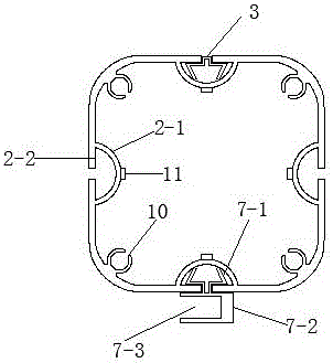 Tool-free-installing-type exhibiting cabinet