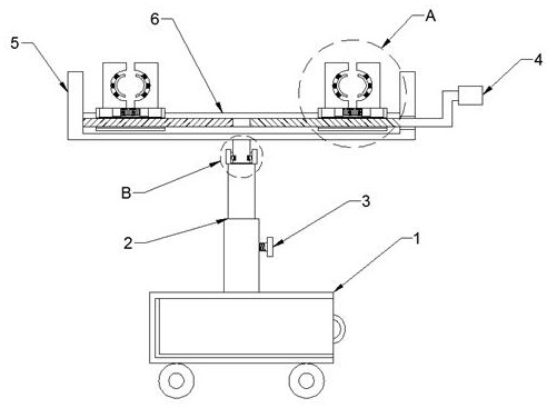 Cable fixing device for line maintenance