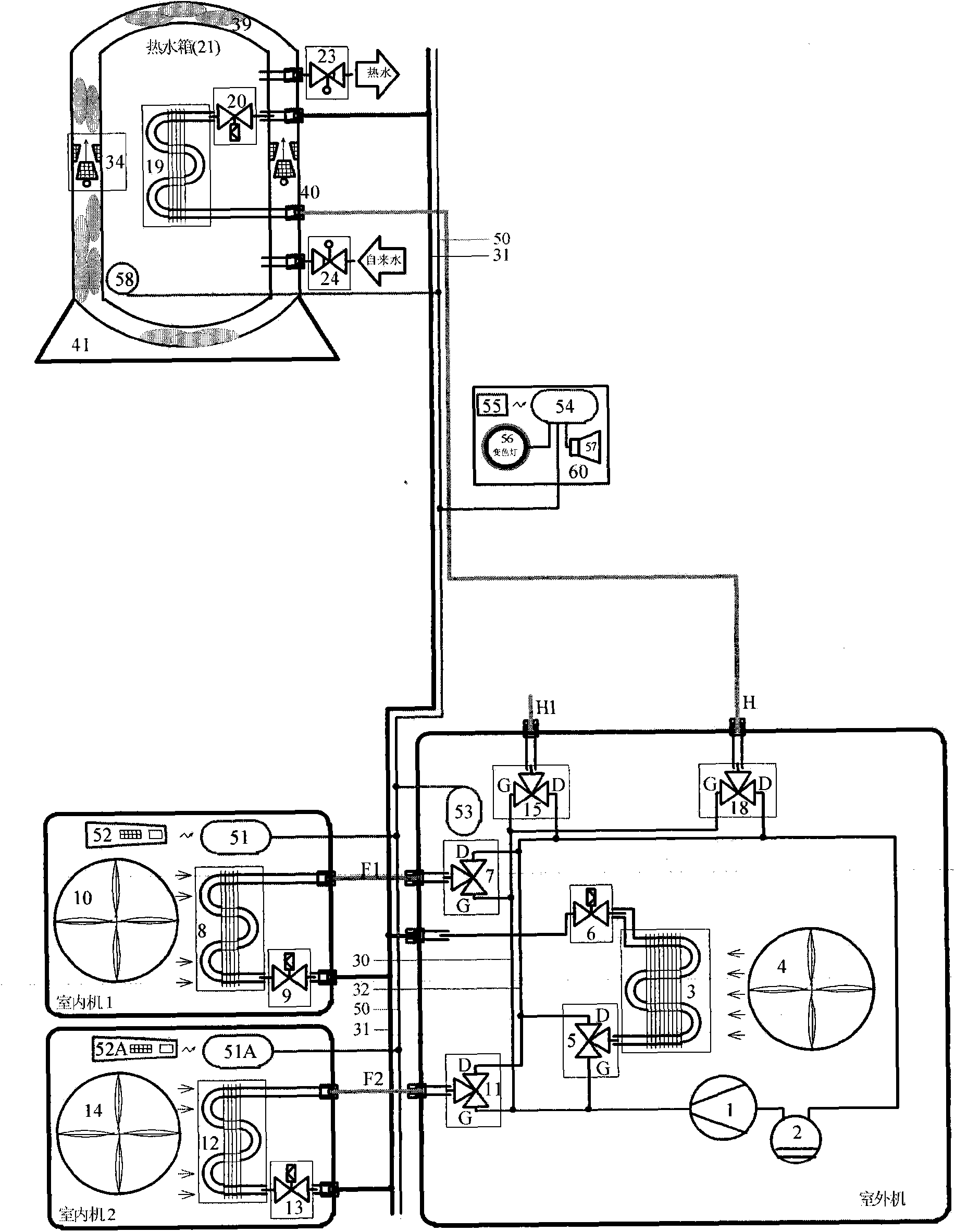 Low-energy-consumption heat pump air-conditioning equipment and method