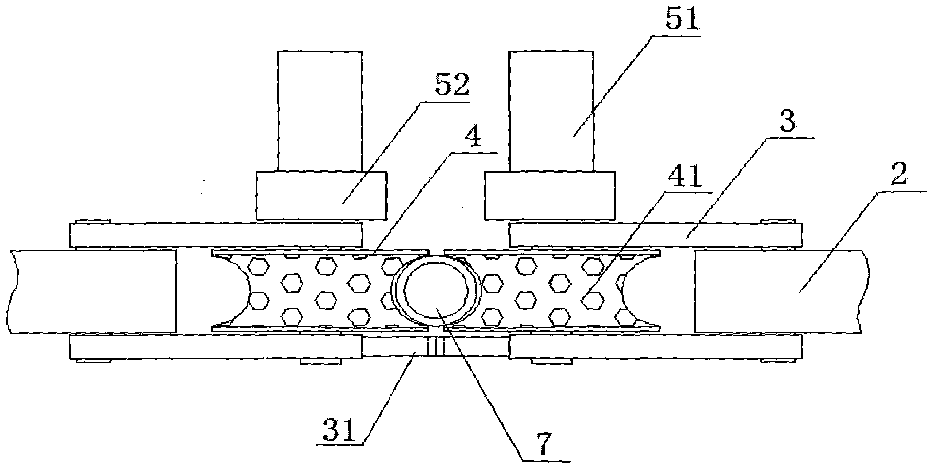 Continuous tube drawing device