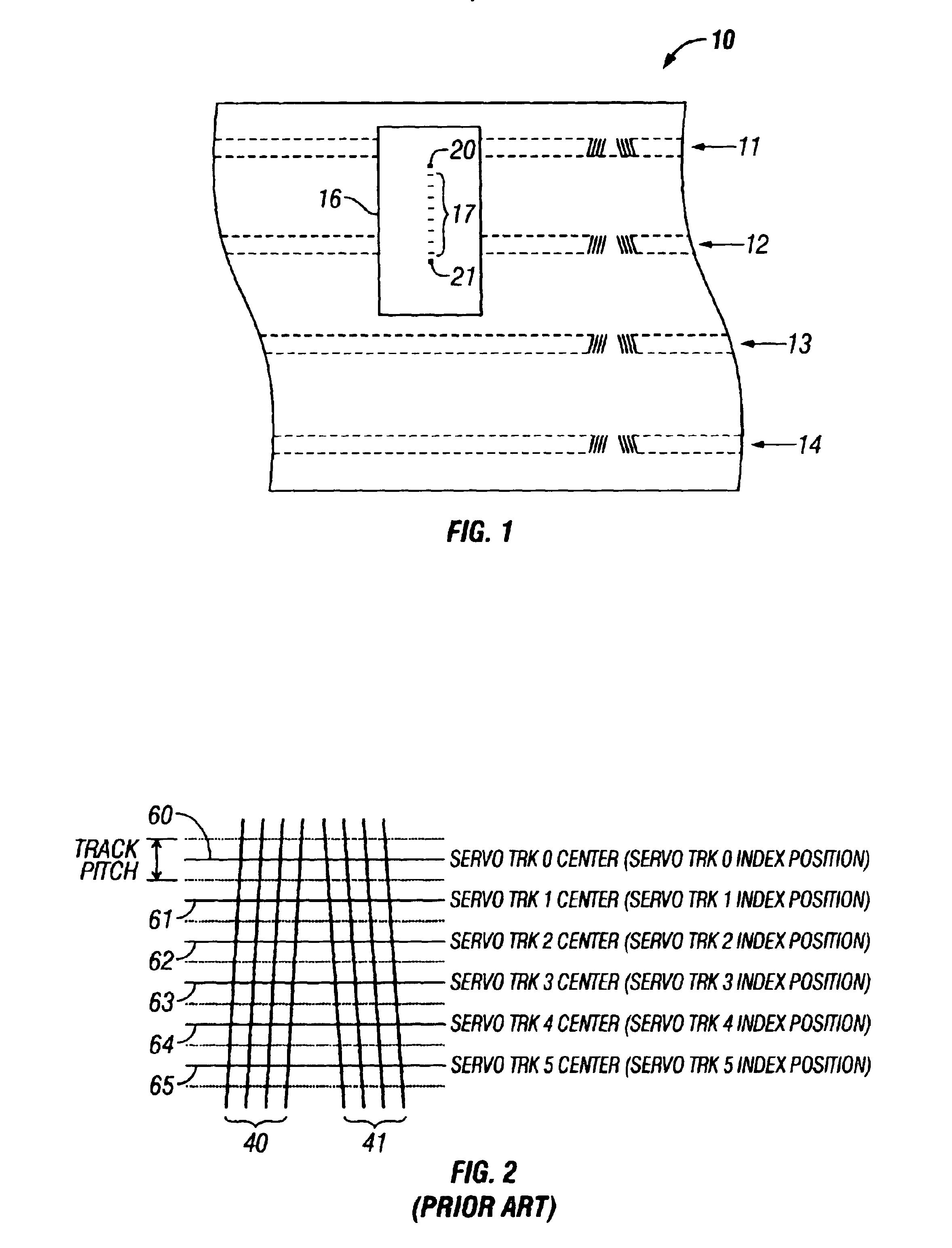 Data read transducers for determining lateral position of a tape head with respect to longitudinal servo bands of magnetic tape