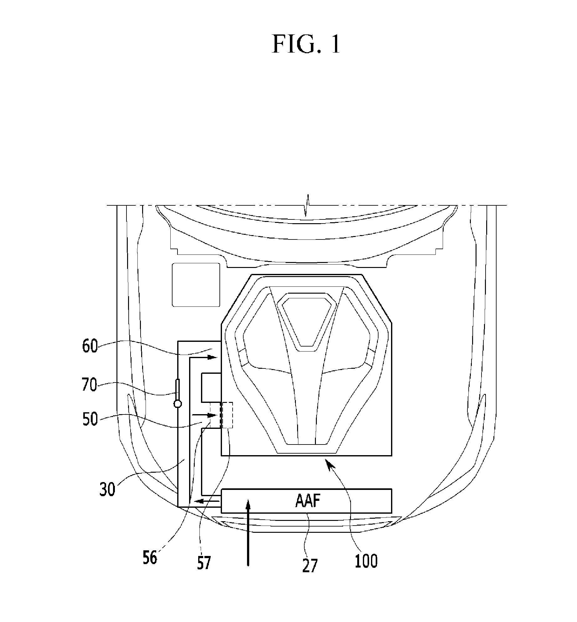 Cooling system for engine room