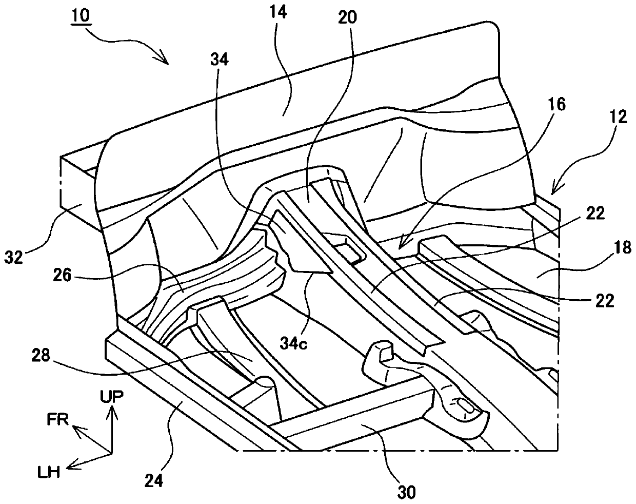 Vehicle underbody structure