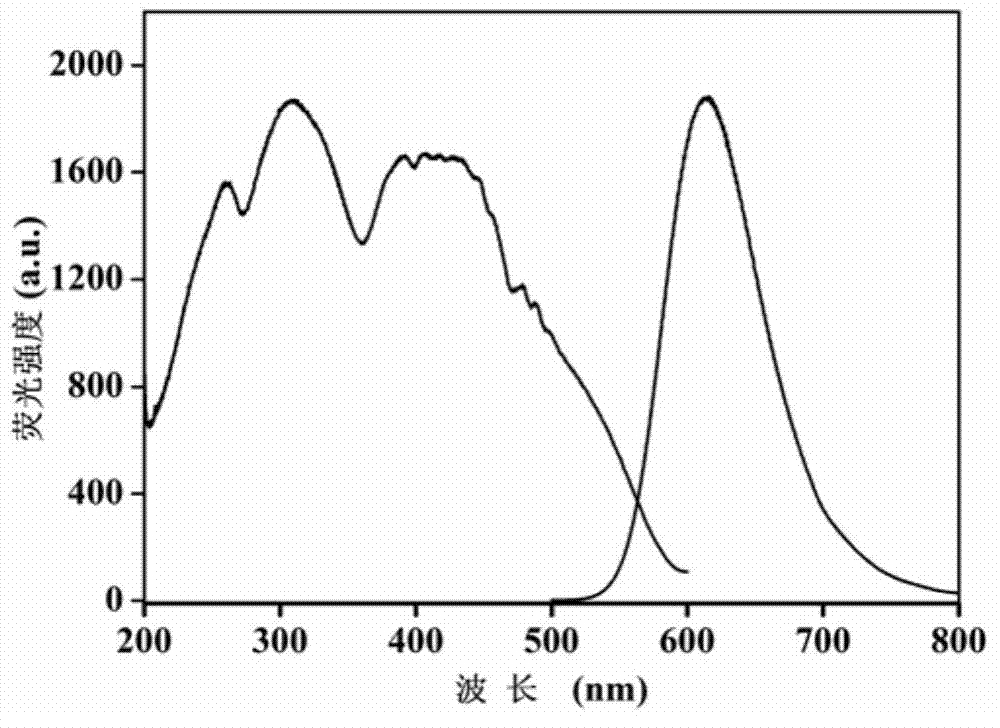 Novel red light conversion film and preparation method and application thereof