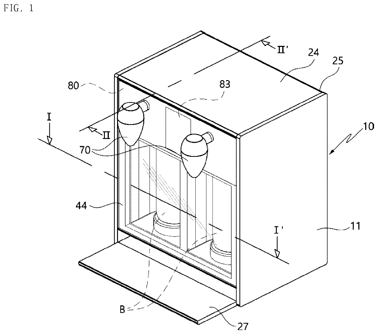 Refrigerator for drinks