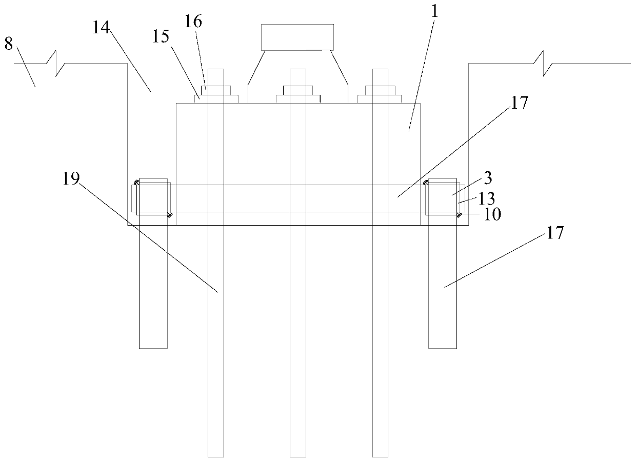 Cast-in-place tower of cable-stayed bridge and construction method of cast-in-place tower