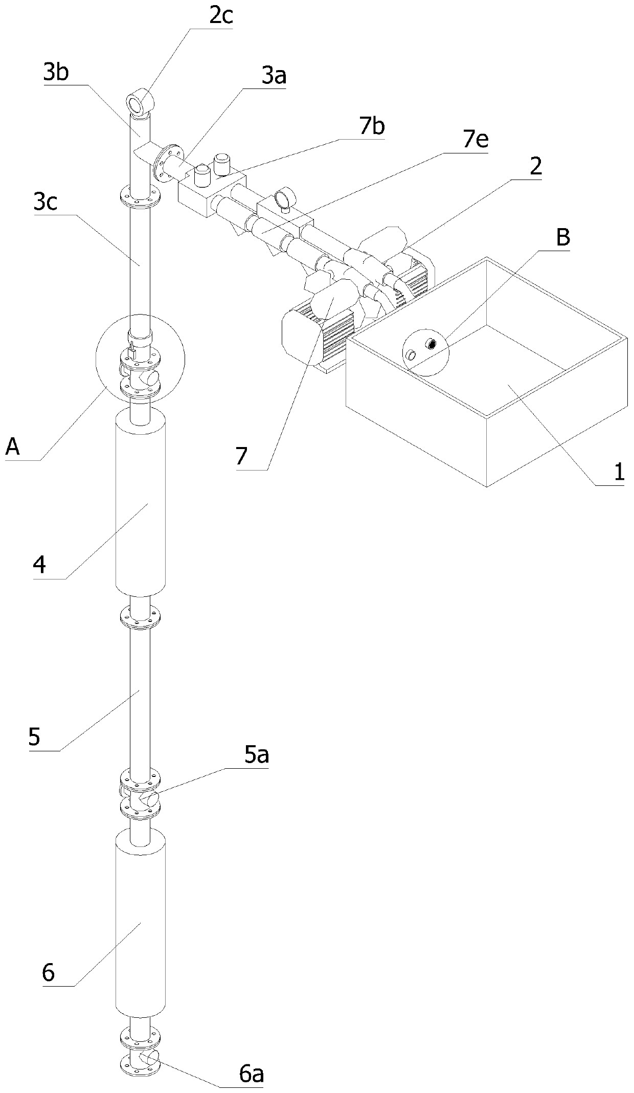 Building foundation field penetration test device and test method thereof