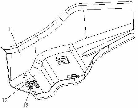 Rear subframe and automobile body connection structure of automobile