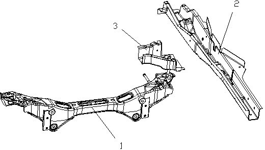 Rear subframe and automobile body connection structure of automobile