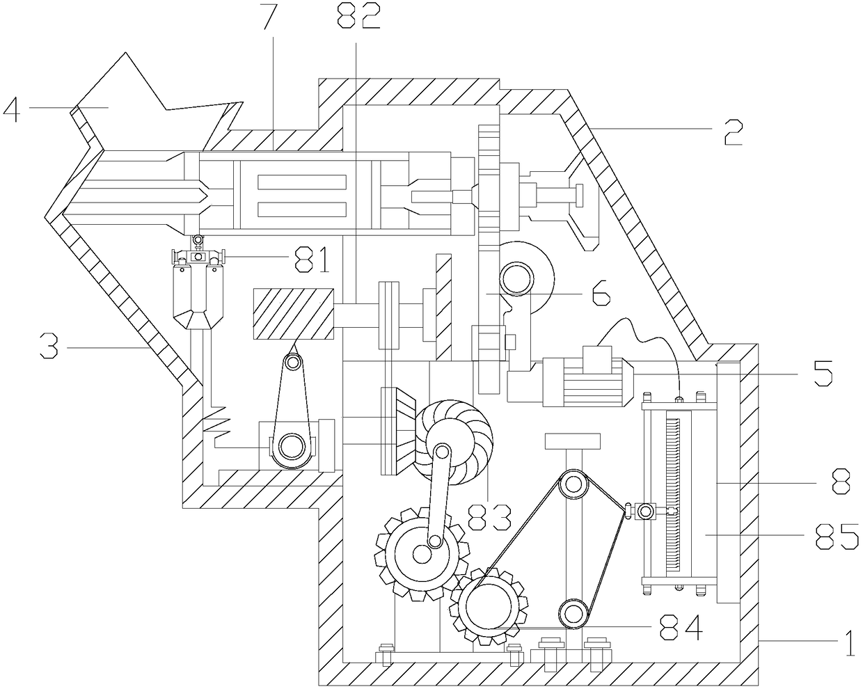 Novel feed particle producing machine