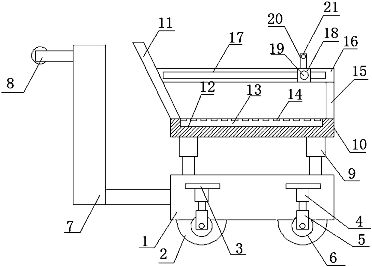 Glass plate transporting device for construction site
