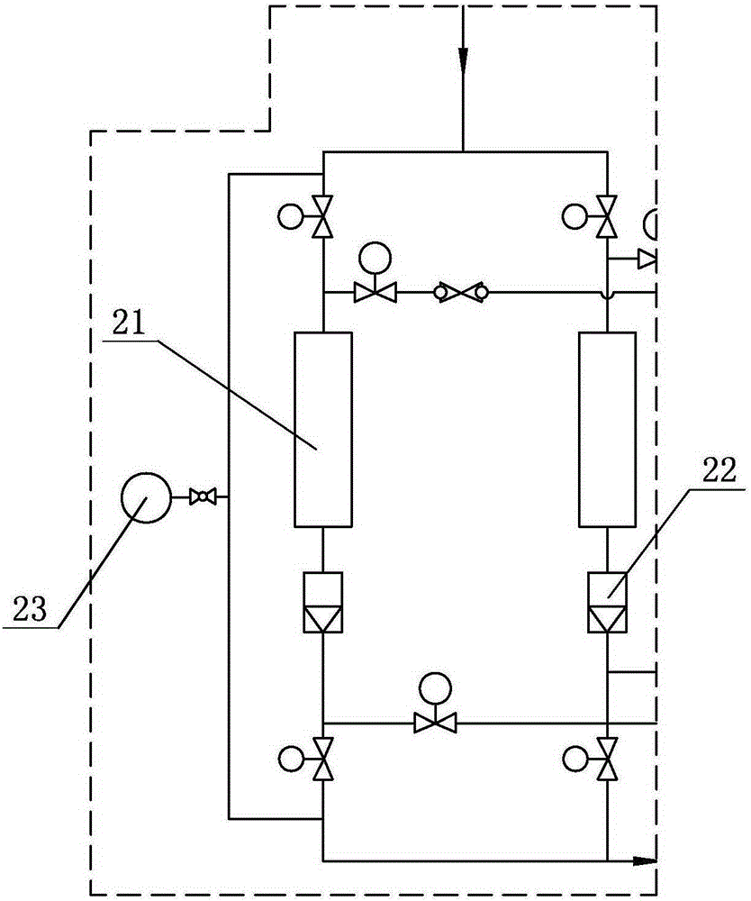 An exhaust gas recovery, purification and recycling device and process for an annealing furnace system