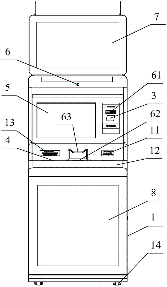 Hotel intelligent self-service terminal all-in-one machine