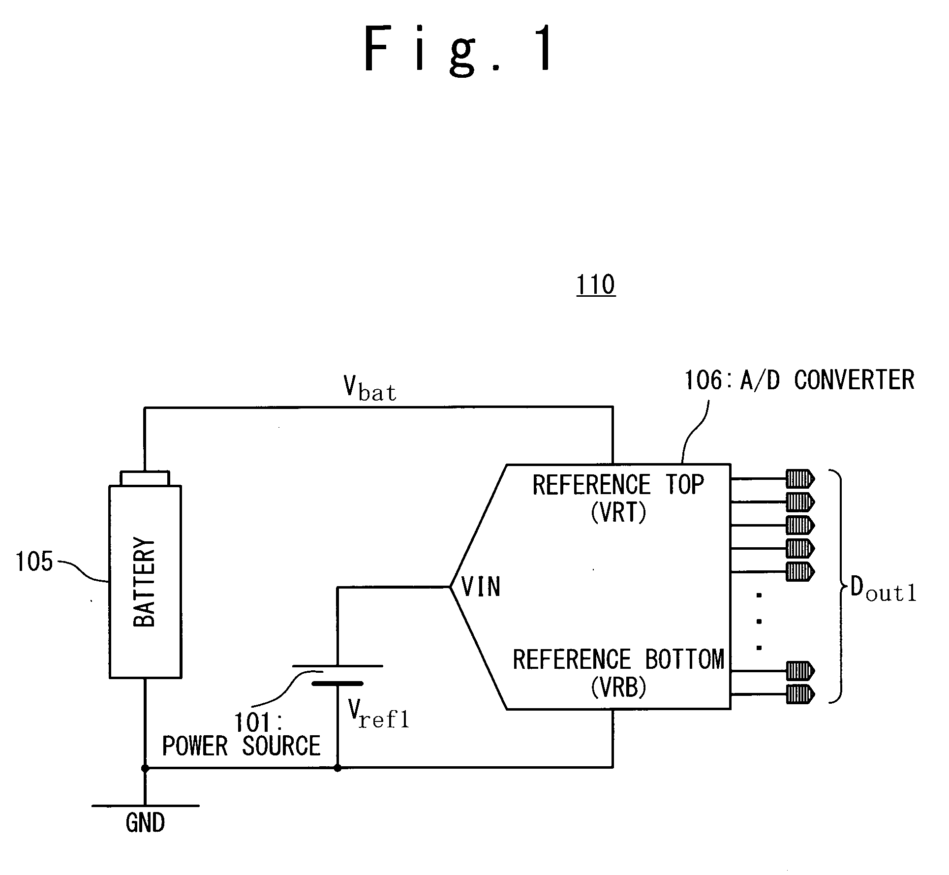 Battery voltage measuring system