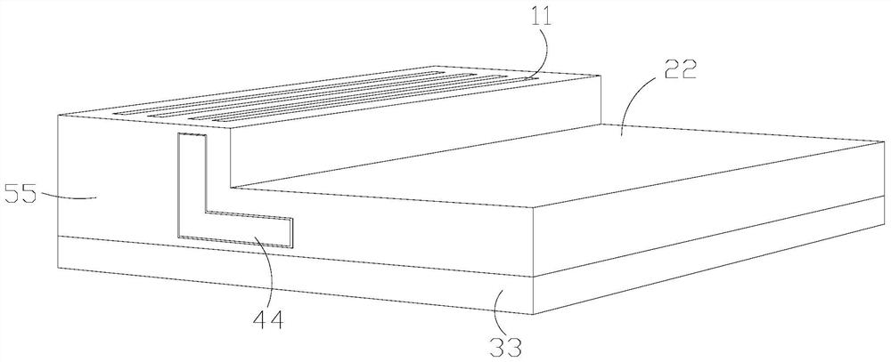 A kind of deflection correction and reinforcement anti-cracking structure of shallow foundation stair turntable building