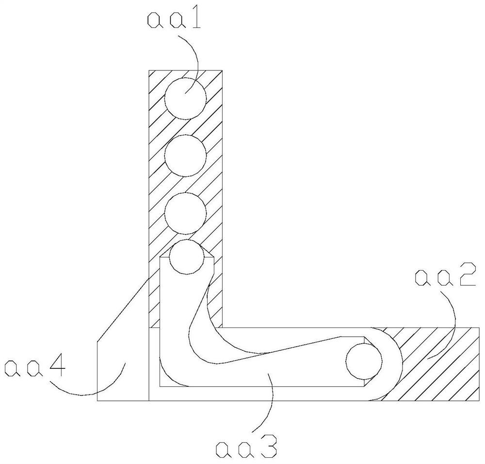 A kind of deflection correction and reinforcement anti-cracking structure of shallow foundation stair turntable building