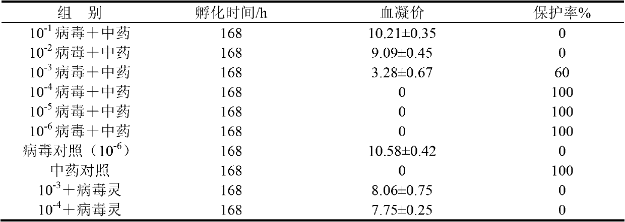 Chinese medicinal herb mixture for preventing and treating new castle disease and production technology