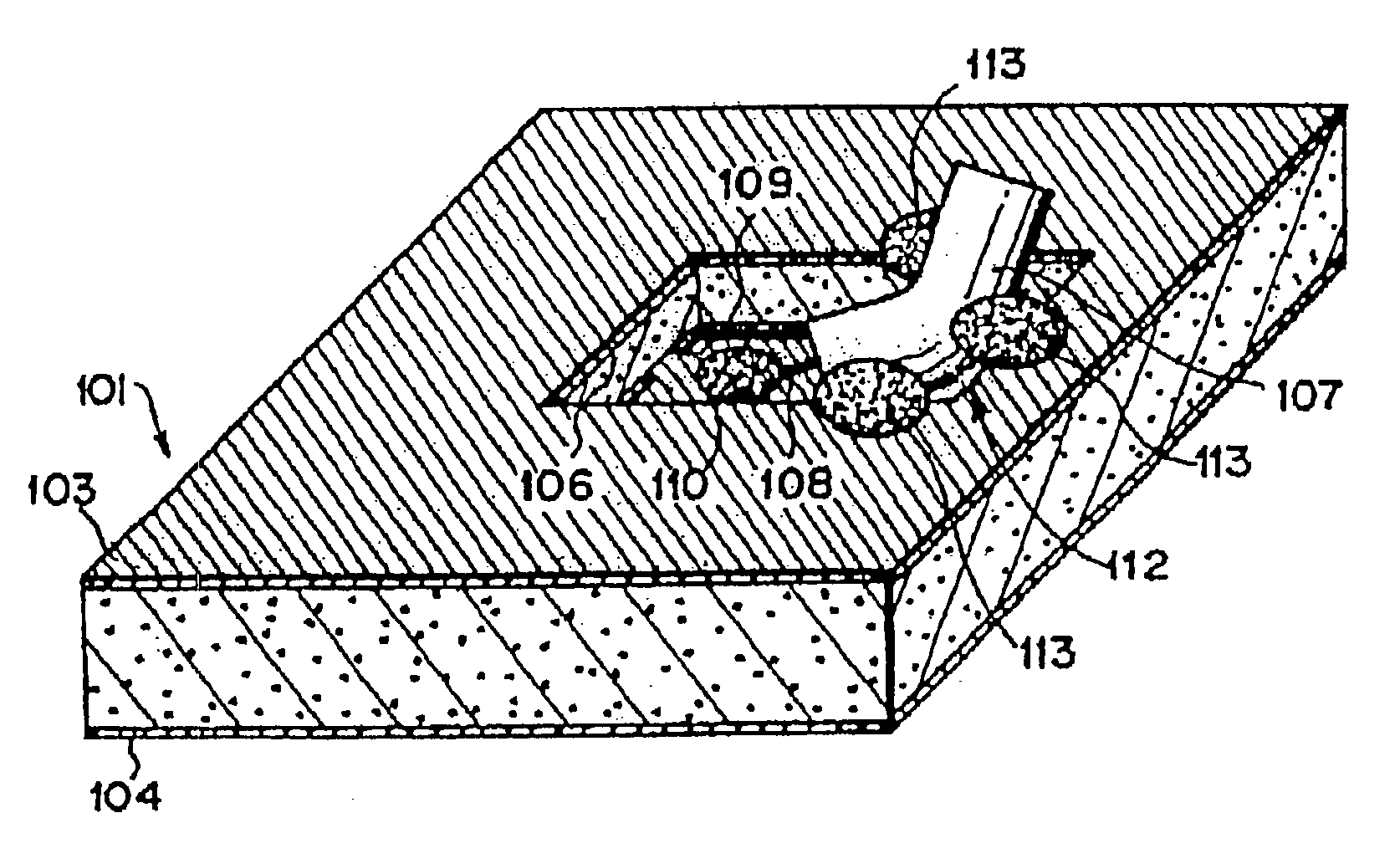 Radio frequency circuit module on multi-layer substrate