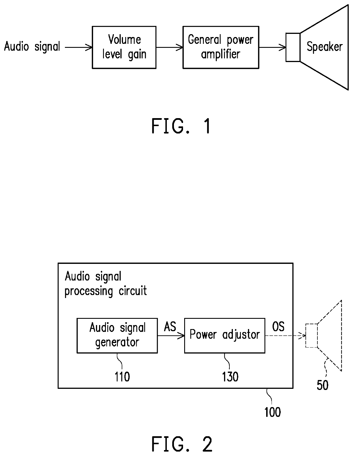 Audio signal processing circuit and audio signal processing method