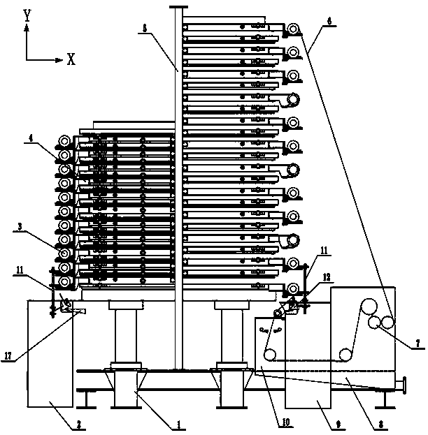 A flap limit water scraper device for belt filter press