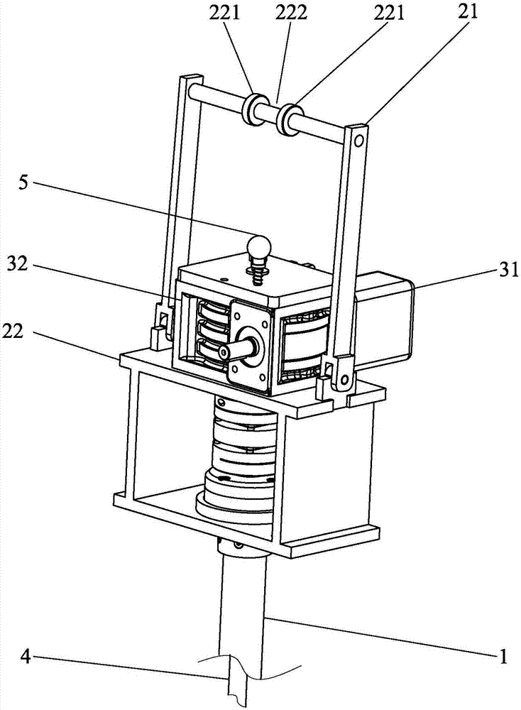 Measurement device for measuring plate spring compressive force of fuel assembly