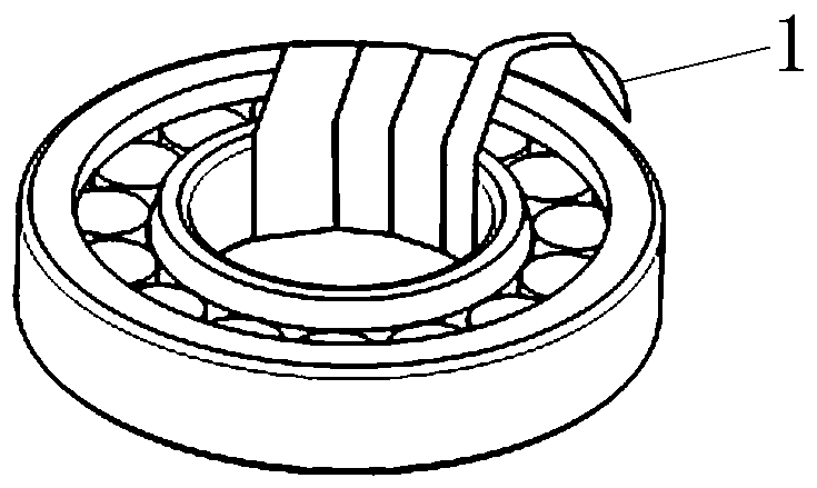 Organic silica gel PDMS based aeroengine bearing totally-enclosed packaging method