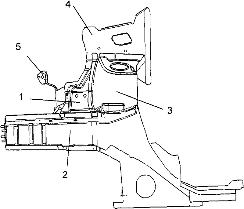 Front wheel cover side plate assembly for automobile