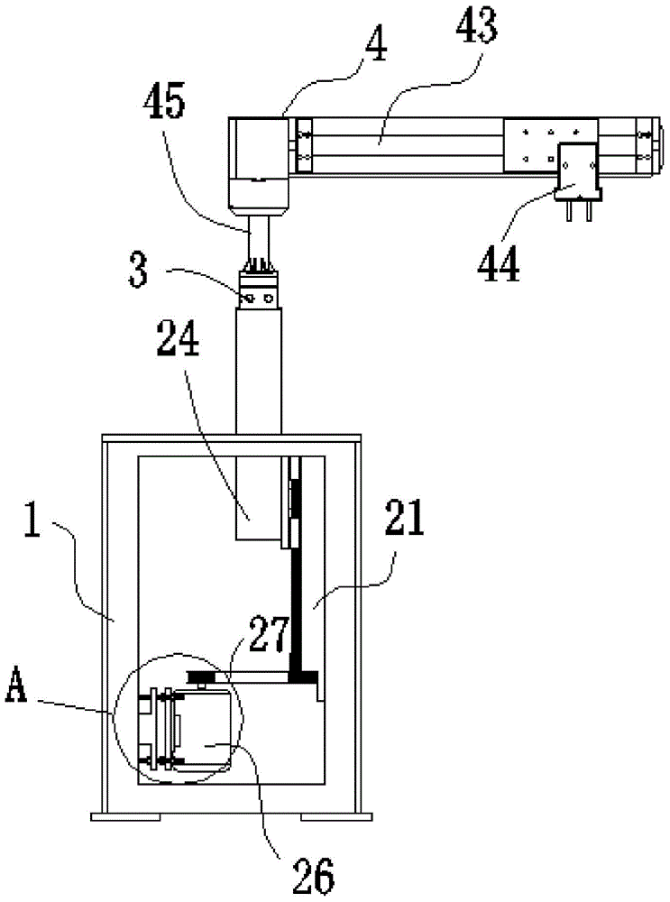 Automatic mechanical arm applied to material turnover