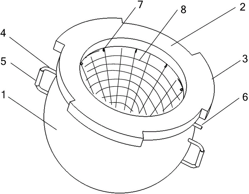 Portable directional explosion-proof device for passenger cabin of civil aircraft