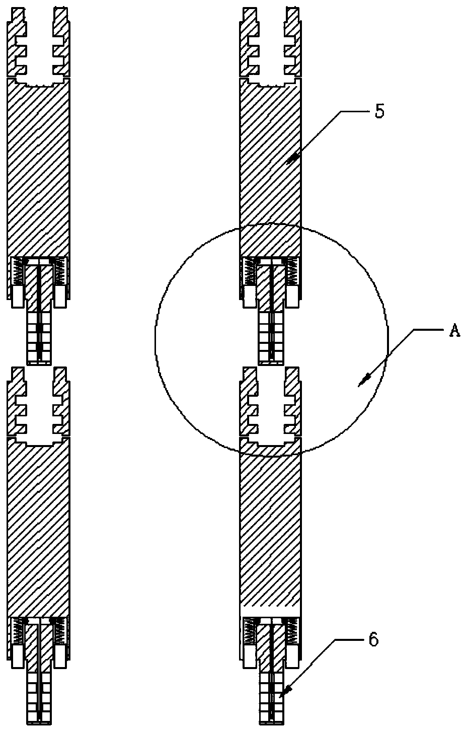 Filling pile double-pile-casing construction technology