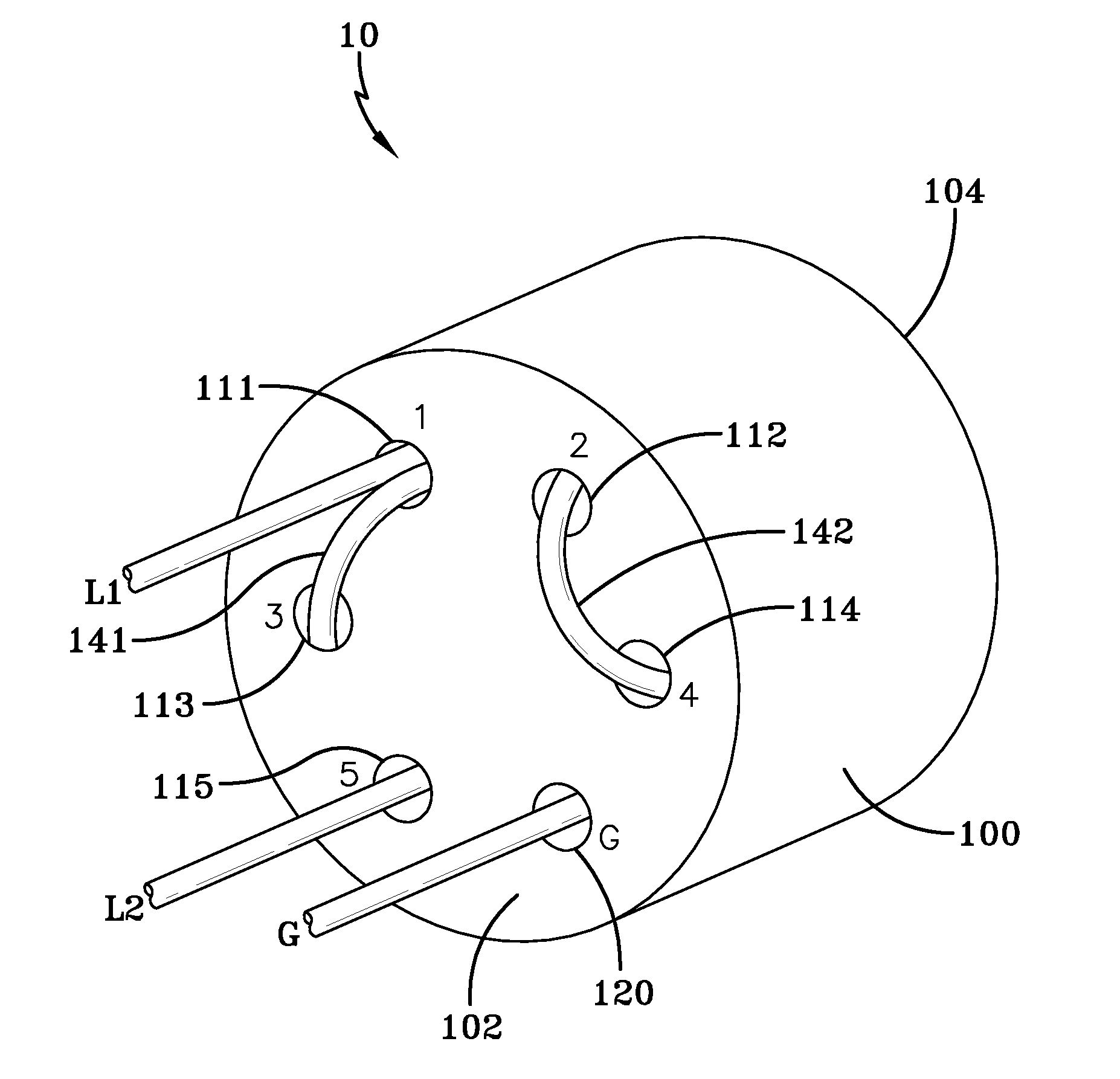 Multi-voltage pump with discreet voltage cords