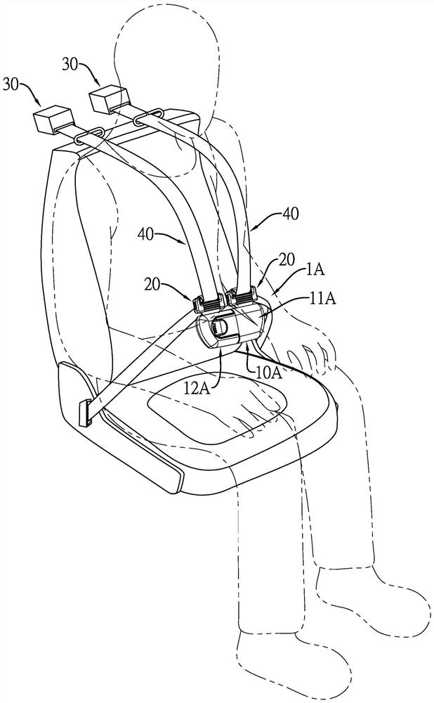 Multi-point seat belt device