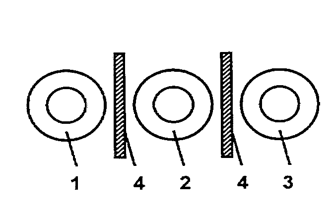 Single- or multi-phase dry-type transformer having at least two coils