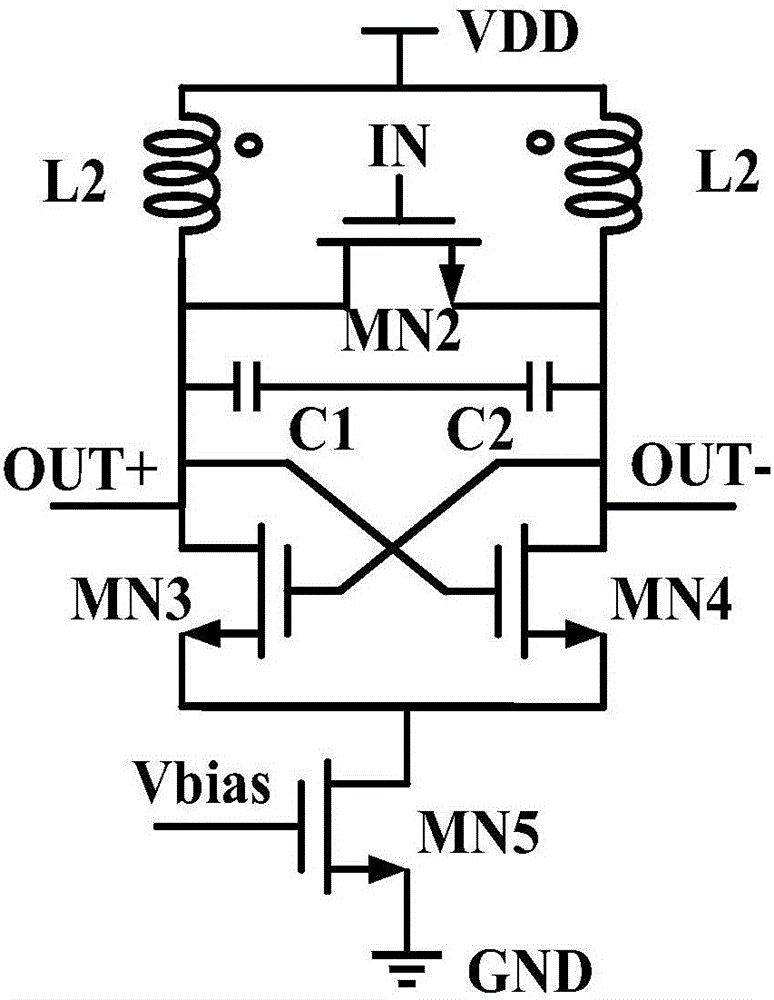 Injection locking frequency divider circuit based on variable inductance value