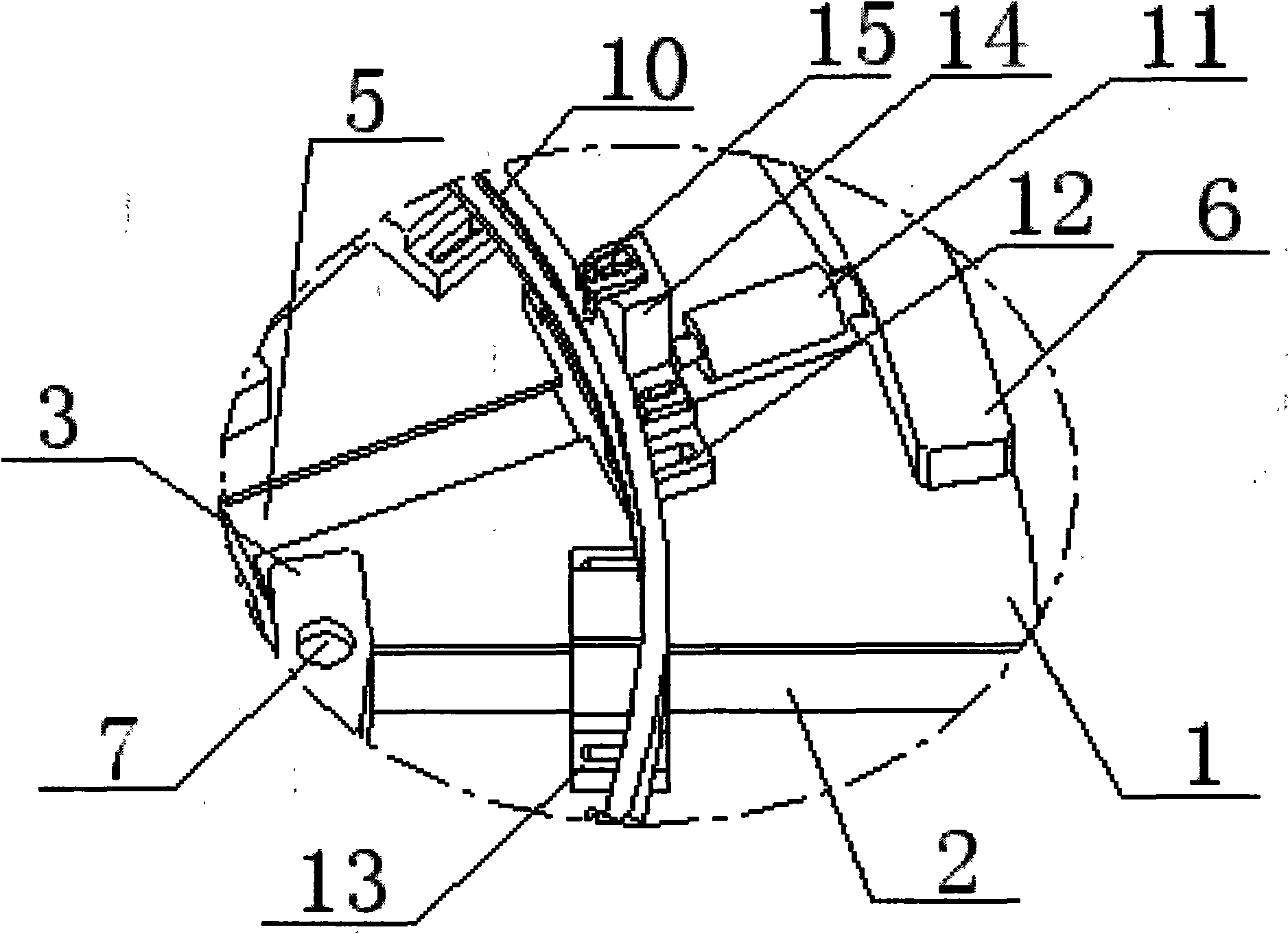 Annular thin-wall article clamping device and using method thereof