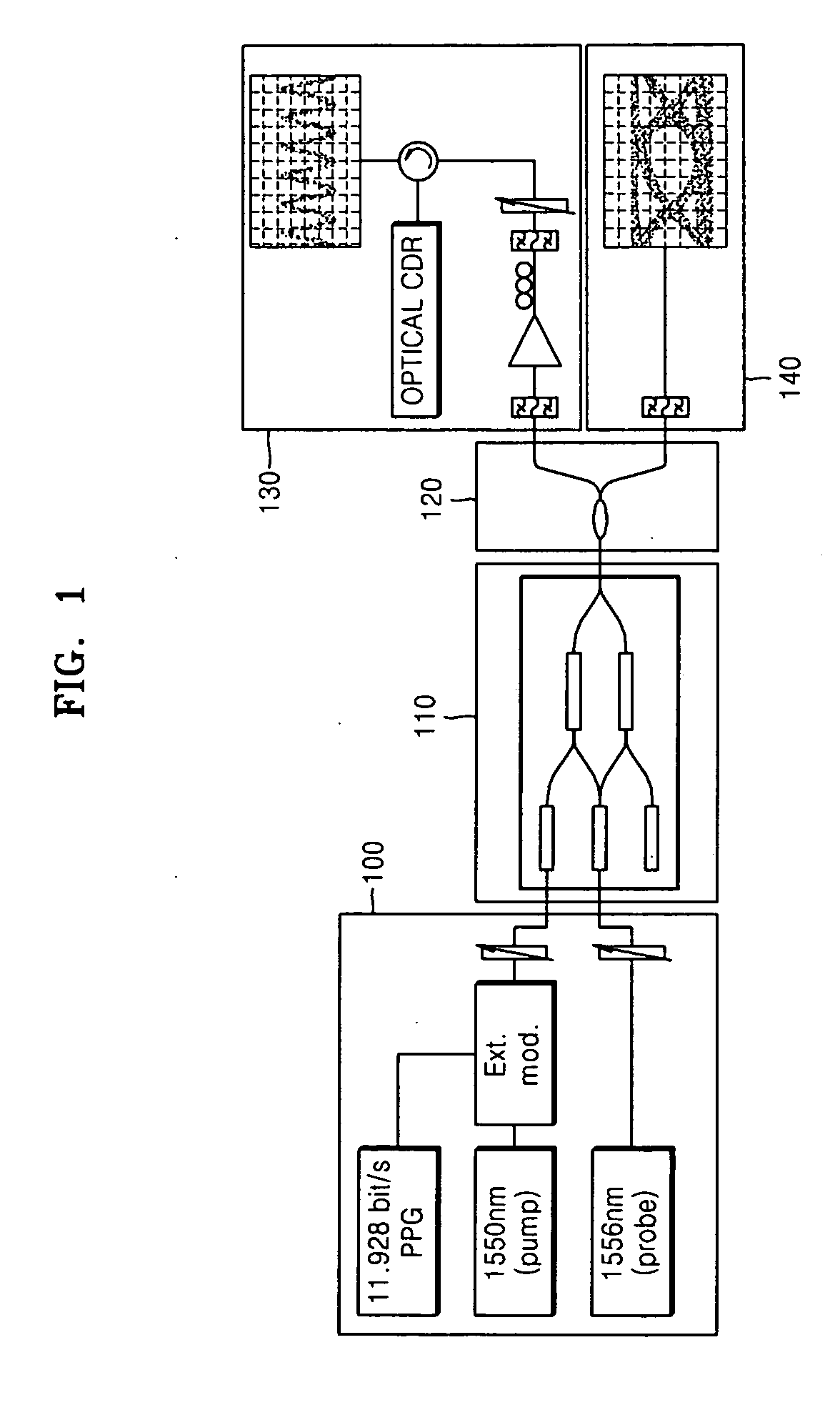 Apparatus and method for wavelength conversion and clock signal extraction using semiconductor optical amplifiers