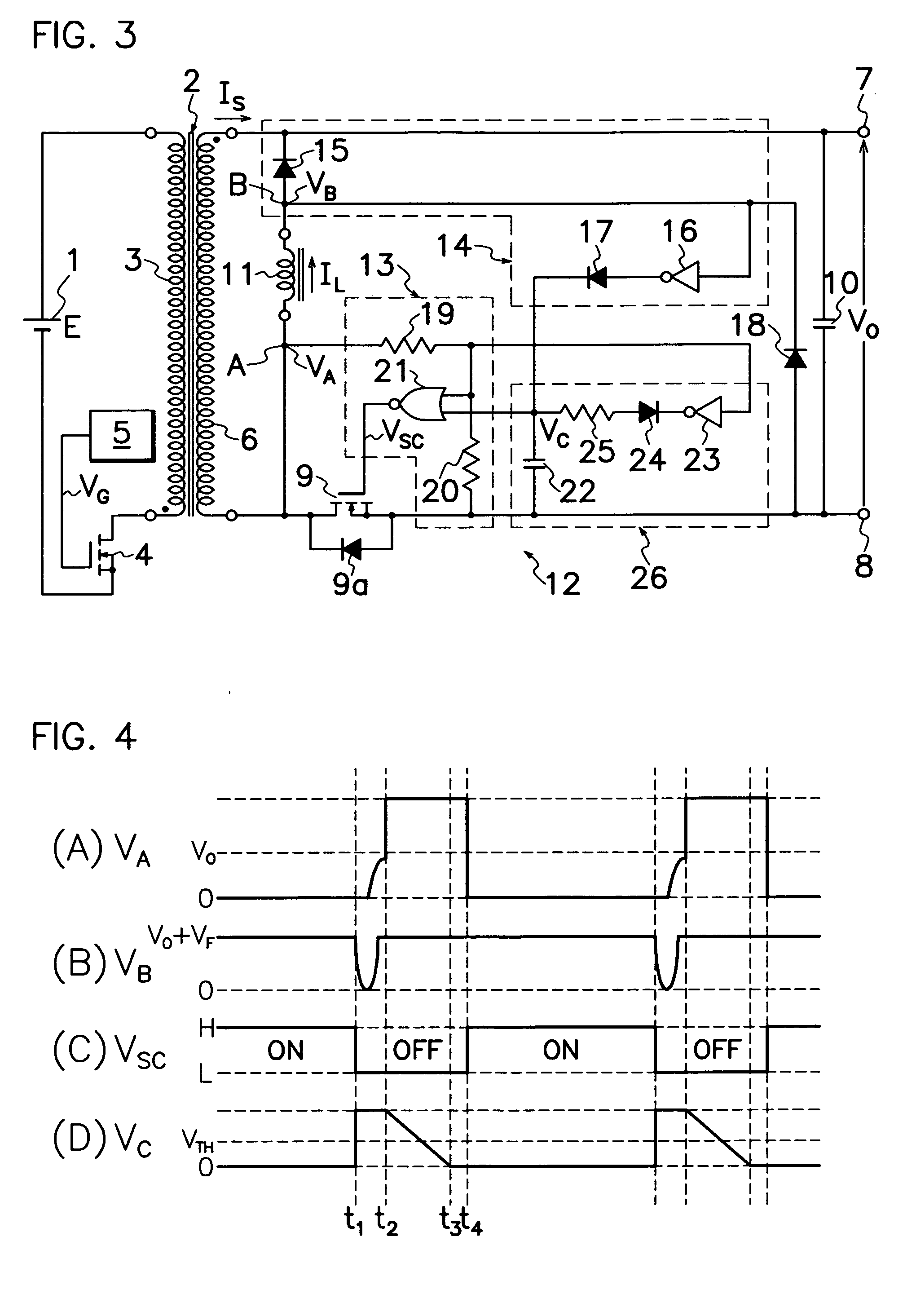 Switching power source device
