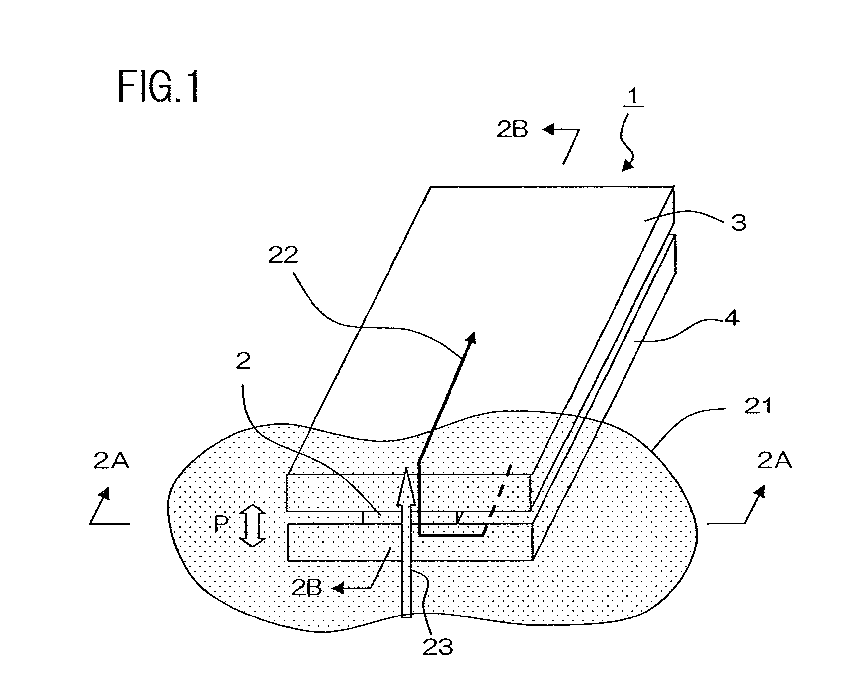 Magnetic field detecting element having thin stack with a plurality of free layers and thick bias magnetic layer