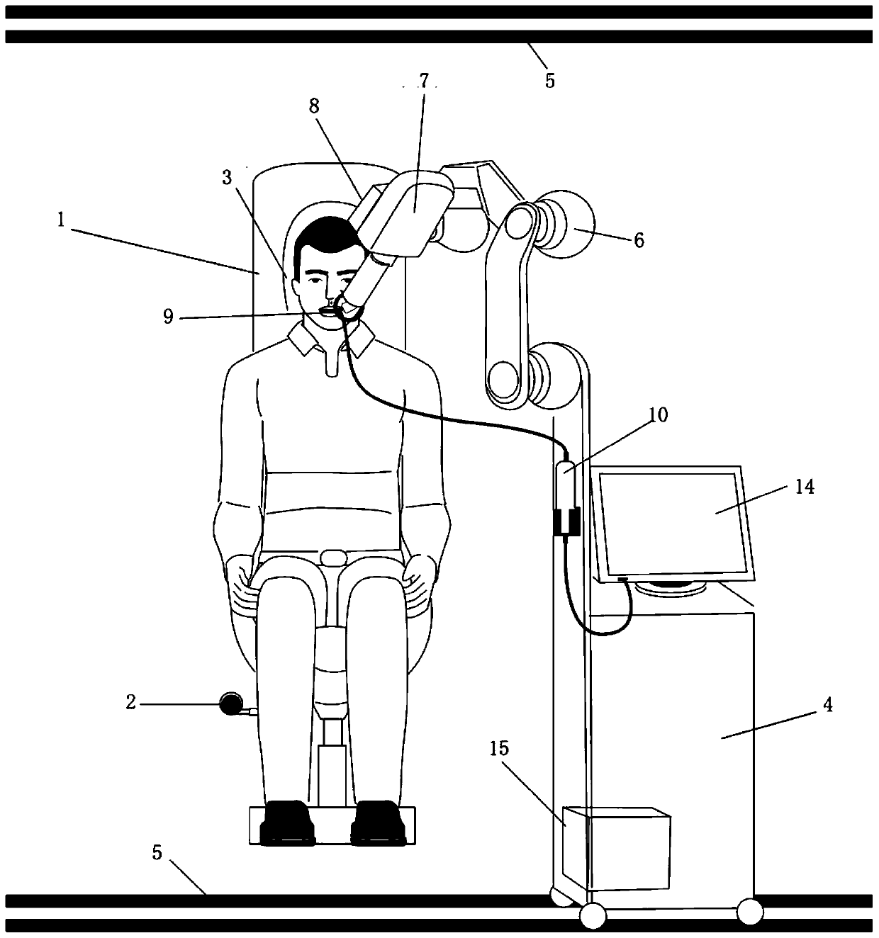 Dental X-ray machine system based on multi-shaft electric mechanical arm