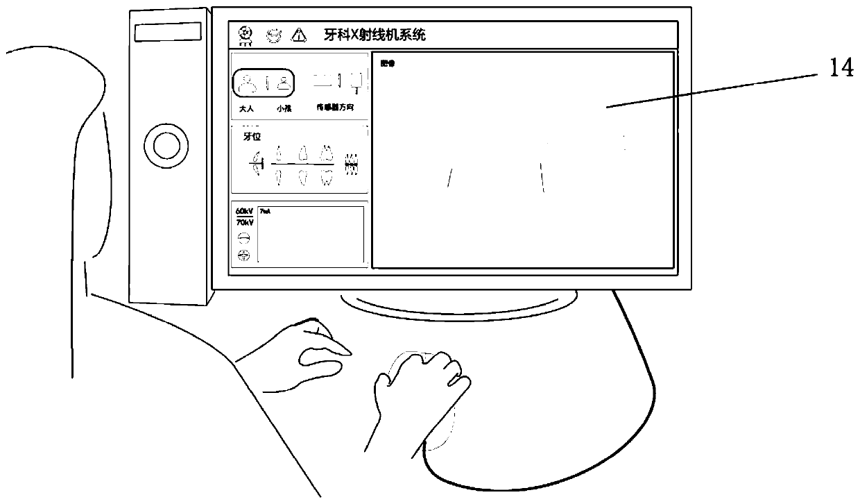 Dental X-ray machine system based on multi-shaft electric mechanical arm