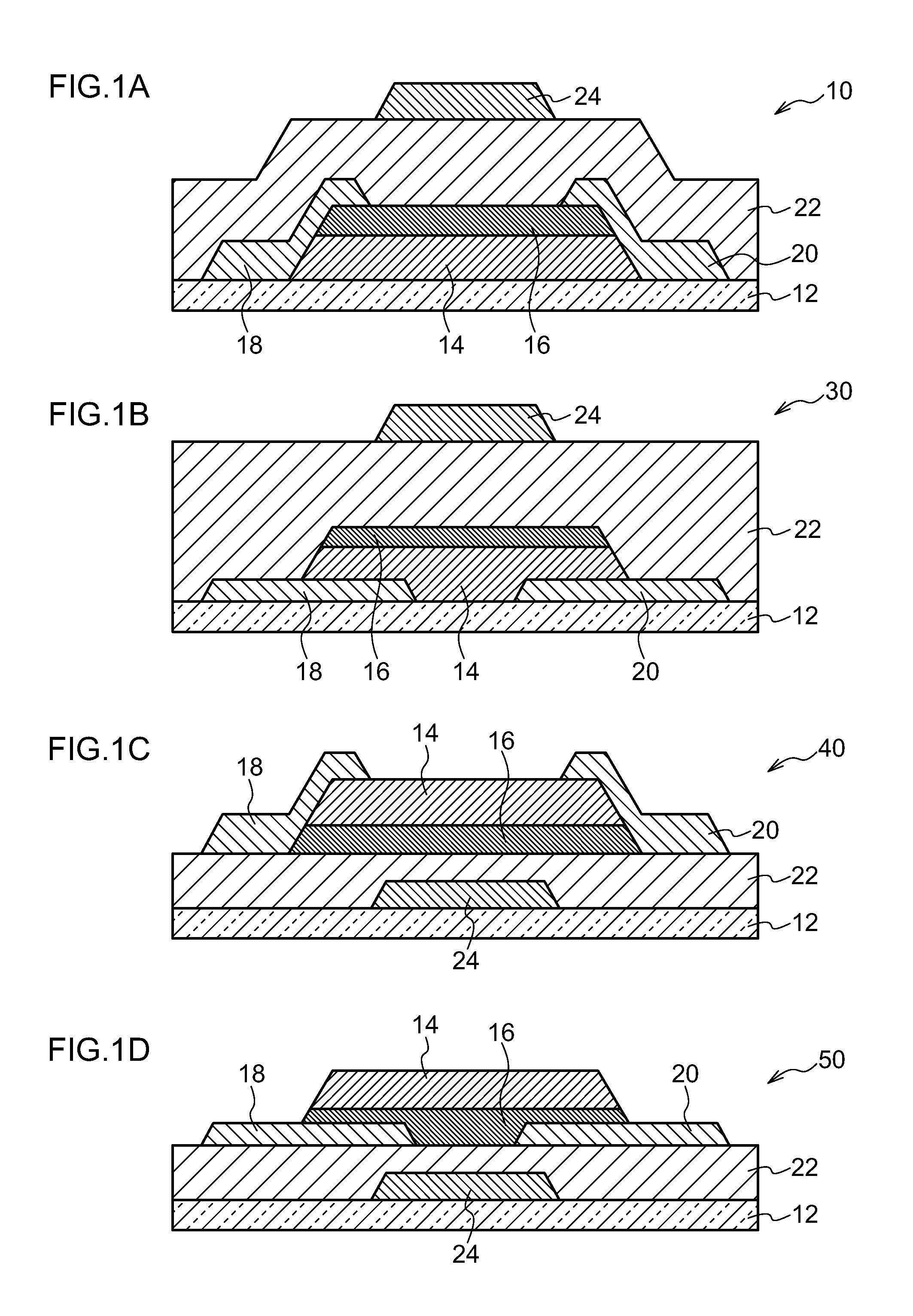 Field effect transistor, display device , sensor, and method of manufacturing field effect transistor