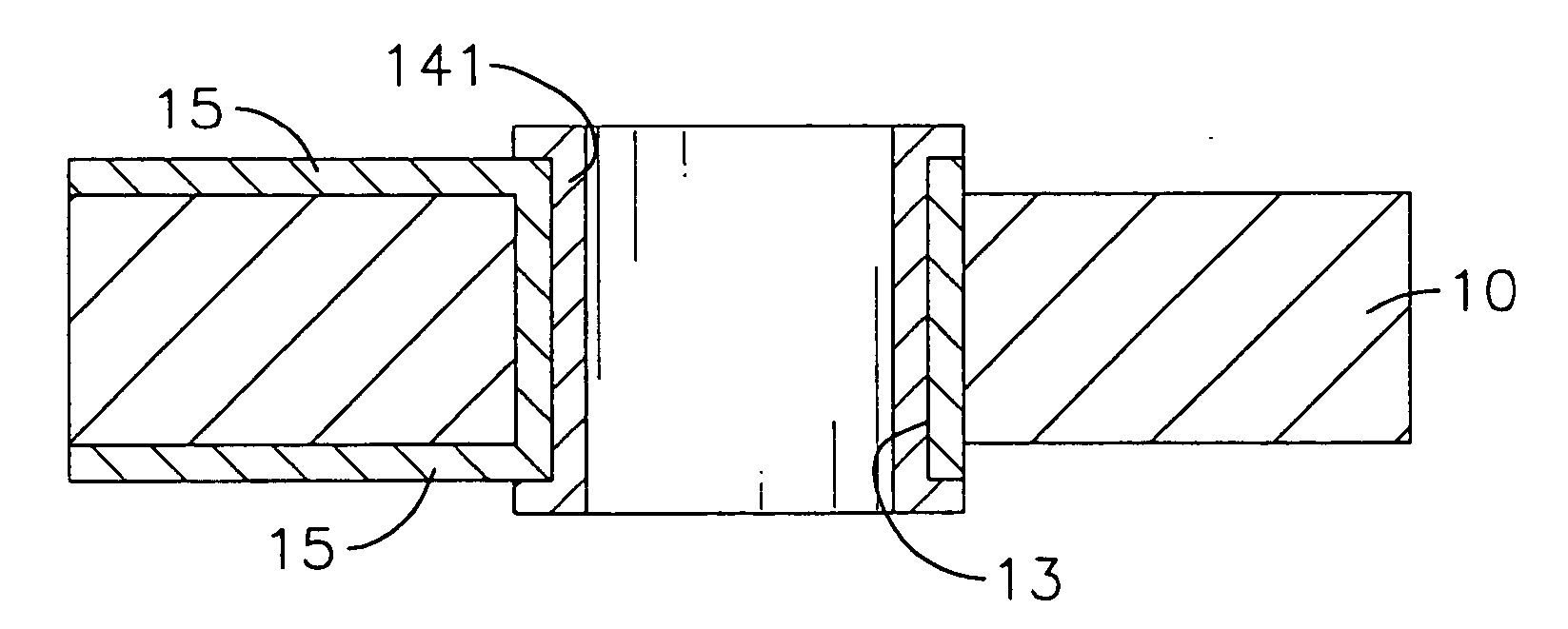 Method of fabricating circuitry without conductive circle