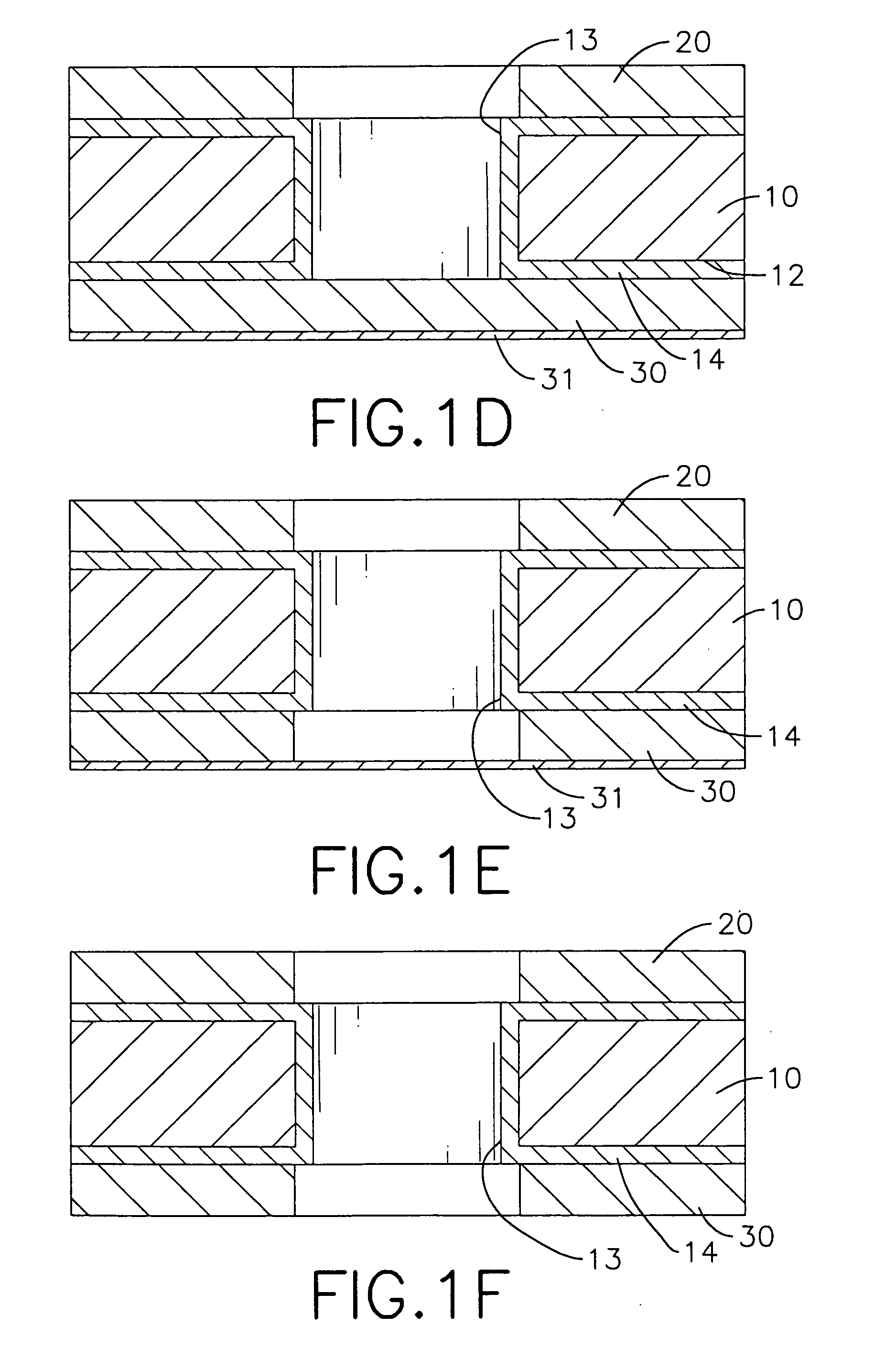 Method of fabricating circuitry without conductive circle