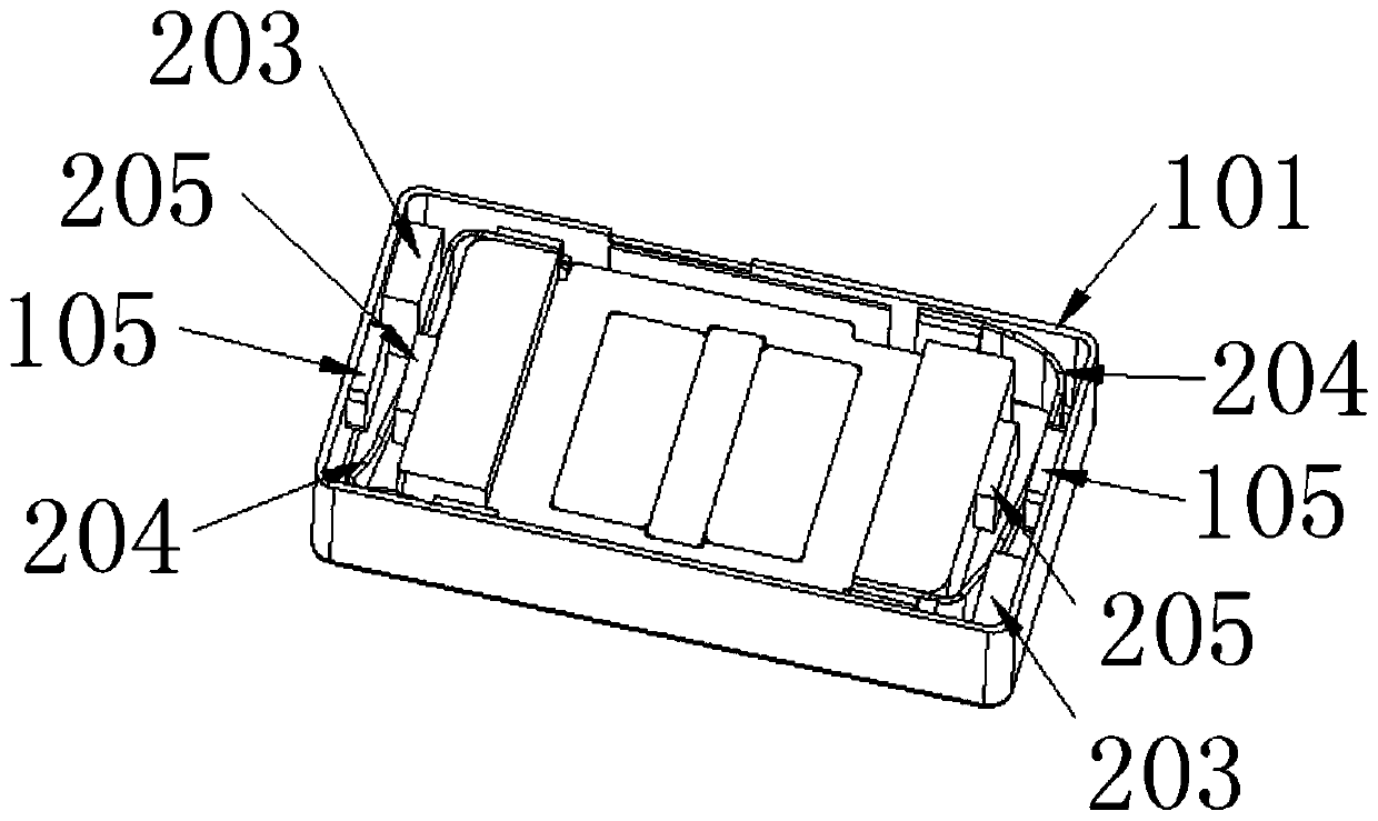 Linear motor based on magnetic damping and solid buffer material damping