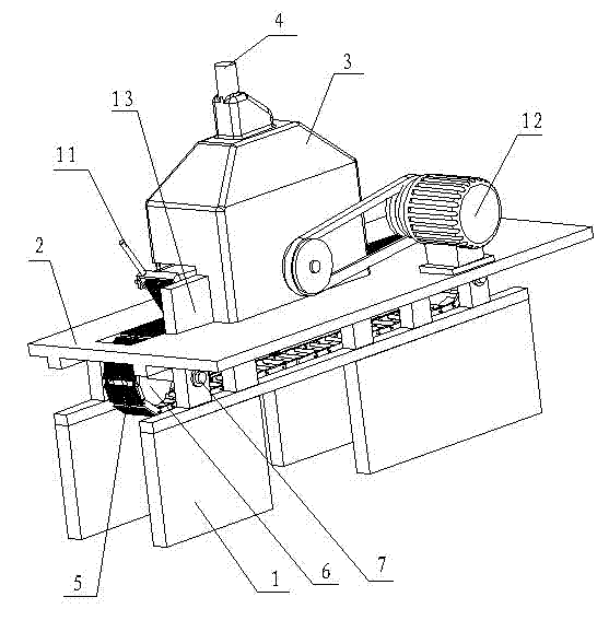 Operating platform assembly of sawing machine