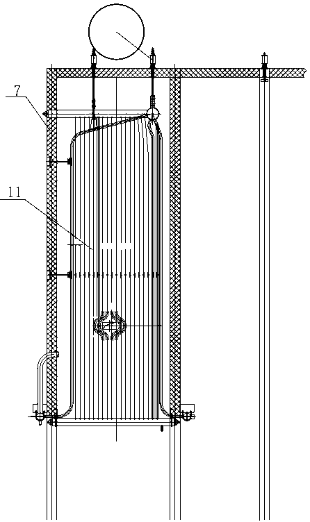 Three-in-one furnace of circulating fluidized bed steam, organic heat carrier and hot air